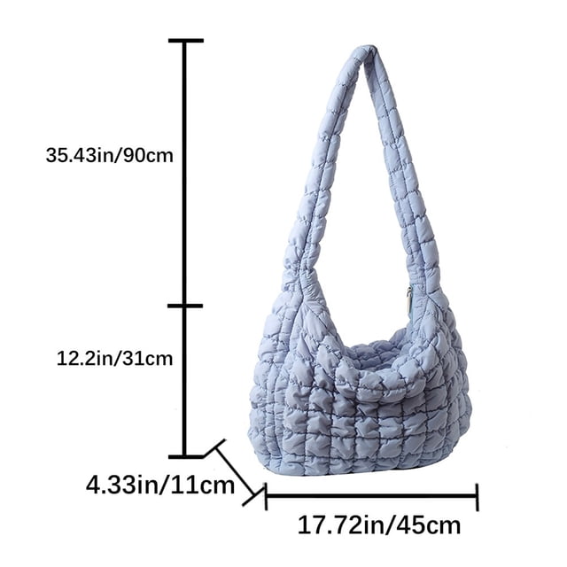 Bolso cruzado acolchado para mujer, bandolera plisada con burbujas y nube, grande, de diseñador, fruncido, 2023