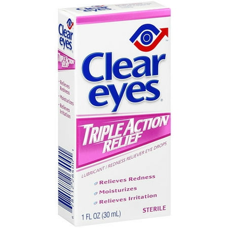 Prestige Brands Clear Eyes Lubricant/Redness Reliever Eye Drops, 1 oz