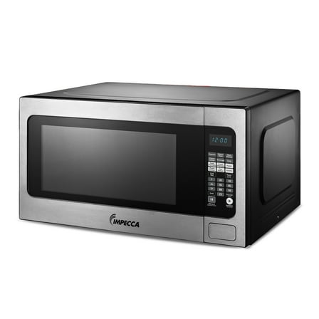 Impecca 2.2 Cubic Foot Microwave, Stainless Steel, 1200 Watts