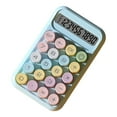 thumbnail image 1 of Calculadora de 10 dígitos, botones mecánicos de accesorios de escritorio portátil Pantalla de bolsillo básico para la escuela primaria Azul, 1 of 8