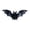 Short-A10, variant on 2026 Realistic 3D Black Bat Halloween Decor Statue, Lifelike Bat Figurine Tabletop Wall Ornament, Spooky Gothic Prop for Mantel Window Halloween Party Home Decorations Short