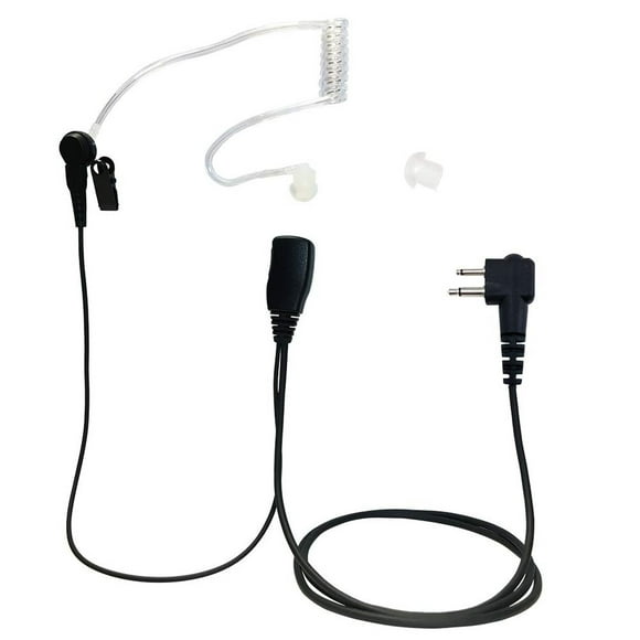 Clear Acoustic Tube Earpiece with PTT Mic for Motorola Radios