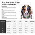 thumbnail image 5 of Lsque Colorful Flower Dog UPF 50+ Lightweight Sun Protection Men's Women's Long Sleeve Shirt, Hoodie Performance -3X-Large, 5 of 9