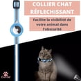 thumbnail image 2 of Collier pour Chat, Accessoire Compatible avec Pomme, Collier avec Boucle de Sécurité Anti-Étrangulation pour Chatons, Chats et Petits Chiens, GPS Cat Airtag Non Inclus, 2 of 4