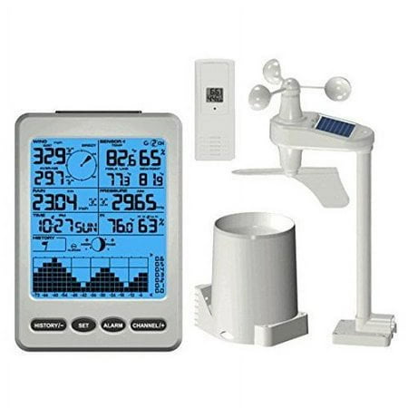Ambient Weather WS-12 Wireless Weather Station Featuring Ambient Color Changing Display