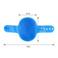 thumbnail image 2 of 2 Pcs Rabbit Grooming Kit, Cat Shampoo Brush Dog Grooming Brush Soothing Massage Rubber Comb with Adjustable Ring Handle for Long Short Haired Dogs and Cats (Blue+Yellow), 2 of 6