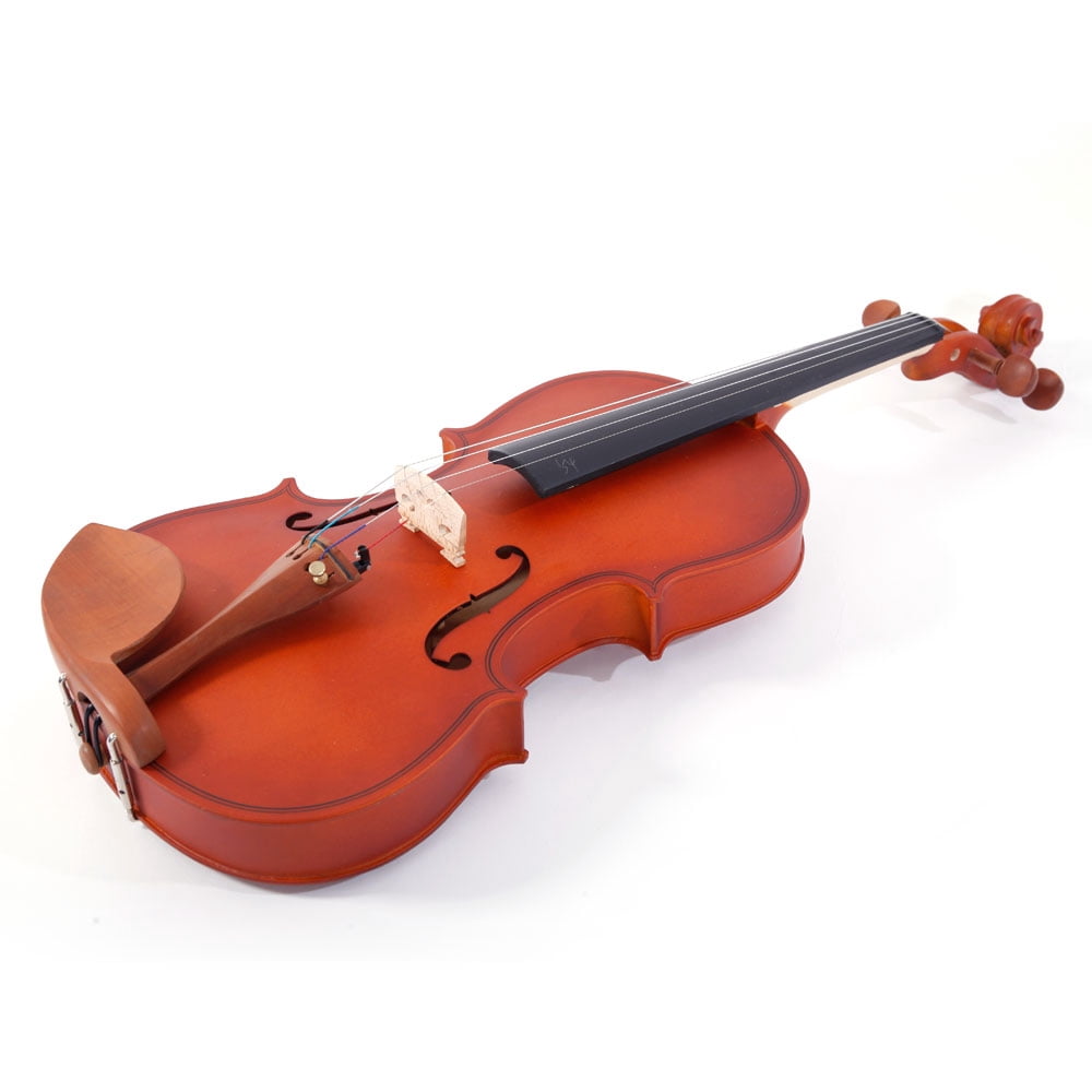 New 4/4 Acoustic Violin for Kids Boys Girls, Solid Wood Violin Acoustic Starter Kit with Violin Fiddle Case, Bow, Rosin, Brown Violin Outfit Set for Beginners Students Child