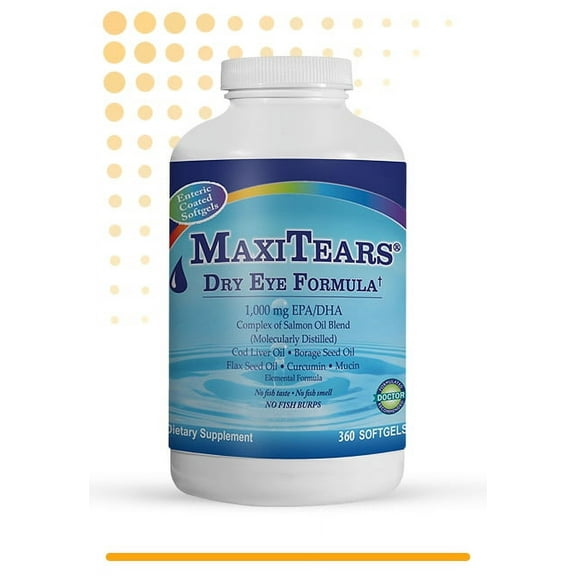 MaxiTears® Dry Eye Formula -1000mg EPA/DHA, Softgels 120ct