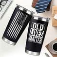 thumbnail image 4 of Birthday Gifts for Men 20Oz Men Tumbler Gifts for Dad Gifts for Men - Men Gifts for Birthday, Dad Gifts on Fathers Day - Men Birthday Gifts, Dad Birthday Gifts, Gag Gifts for Men, Old Live Matter, 4 of 6