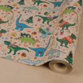 thumbnail image 1 of Papel de regalo RayOfSun Xmas Dinosaur Kraft 43x975 cm, 1 of 7