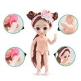 thumbnail image 3 of Doll Body 3D Big Eyes Realistic Eyelash Girl Dolls con caja Cumpleaños estilo 1 Zulema muñeca bjd cuerpo de niña, 3 of 8