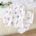thumbnail image 4 of Pijamas de maternidad preparto y posparto primavera/verano otoño ropa de confinamiento de gasa transpirable absorbente de sudor, 4 of 5