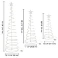 Set of 3 LED Christmas Spiral Light Kit 6Ft 4Ft 3Ft Festival
