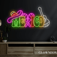 thumbnail image 2 of Glowneon Mexico Neon Sign, Mexico Festival Led Sign, Guitar Club Art, 2 of 4