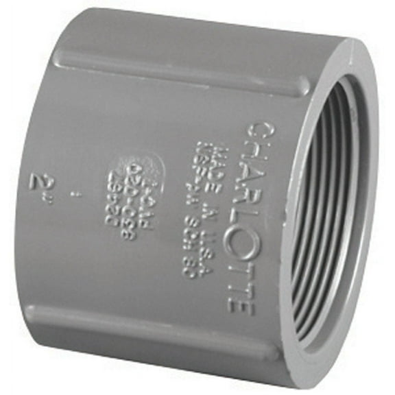 Charlotte Pipe PVC 08102 1200HA .75 in. PVC Schedule 80 Coupling