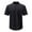 Black, variant on Men's Casual Short Sleeve Button Down Shirt Breathable Slim Fit Comfortable Summer Wear Shirt with Ocean Stripes Mens Summer Lightweight Pullover Tee Shirts