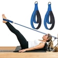 thumbnail image 1 of Fitness Double Loop Wrist Straps for Reformer Machine Yoga Home Gym Stretching Strength Training Workout Accessories with Adjustable Non- Padding, 1 of 3