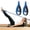 Blue, variant on 2Pcs Pilates Straps Double Loop Straps Enhanced Thickness Straps For Home Gym Workout(Black-37Cm)