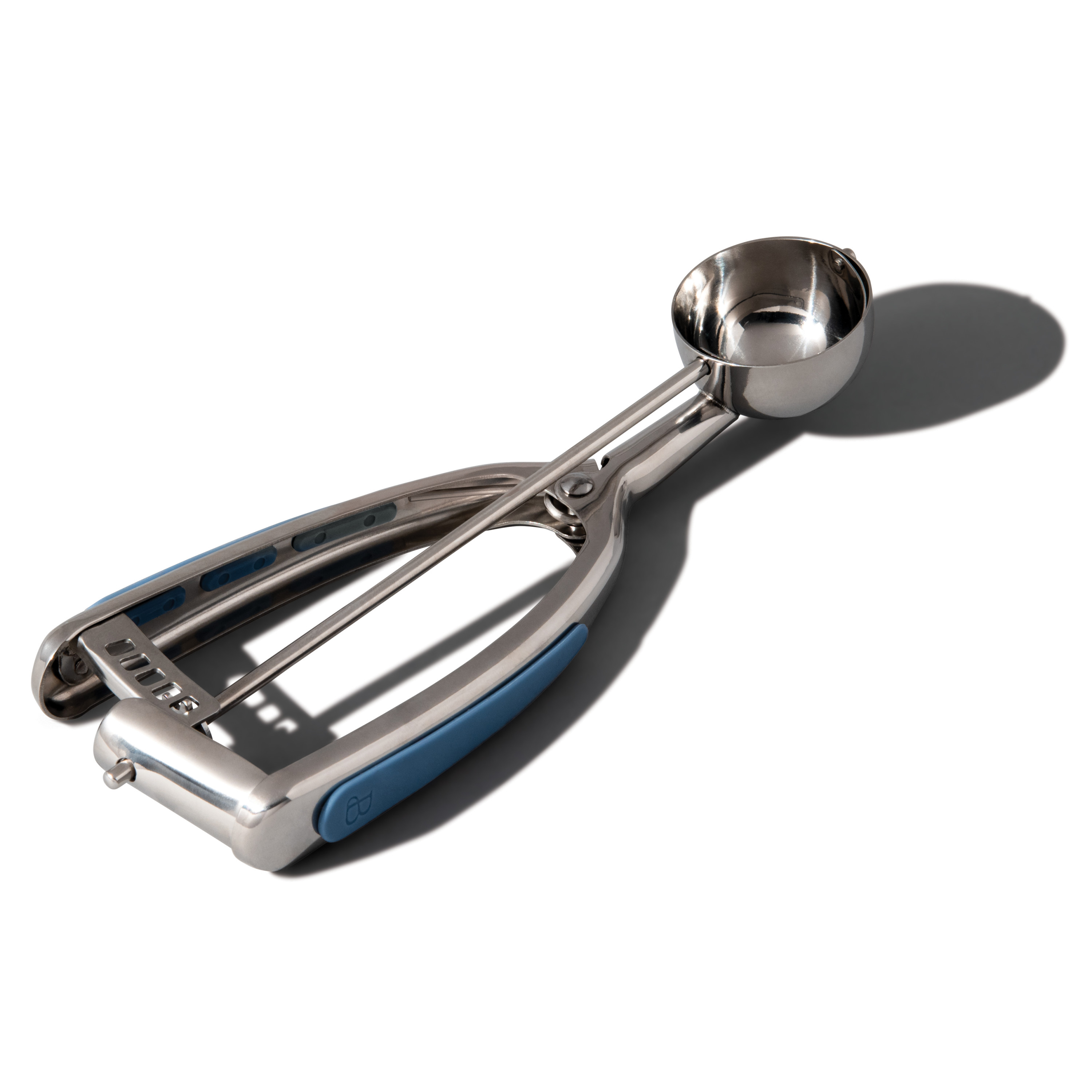 Beautiful Cookie Dough Scoop, Medium with Squeeze Handle in Blue Icing by Drew Barrymore