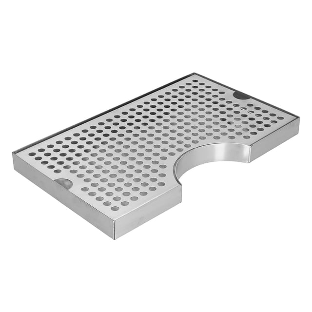 Plateau d'Égouttement en Acier Inoxydable Durable pour Tour à Bière - Design Détachable pour un Nettoyage Facile, Résistant à la Corrosion et à la Rouille, Attrape la Bière Renversée pour Garder les Comptoirs Bien Rangés, s'Adapte aux Robinets Simples, Doubles et Trois