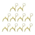 thumbnail image 2 of 10x Bag clasp lock Lock Bag Clutch Metal Arch Half Round Bag Clasp 5cm Metal Purse for Bag Accessory DIY Craft Sewing Gold, 2 of 6