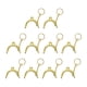 thumbnail image 2 of 10x Monedero de metal con marco y cierre de metal con forma de arco y cabeza de cuentas para bolso de mano Oro, 2 of 6