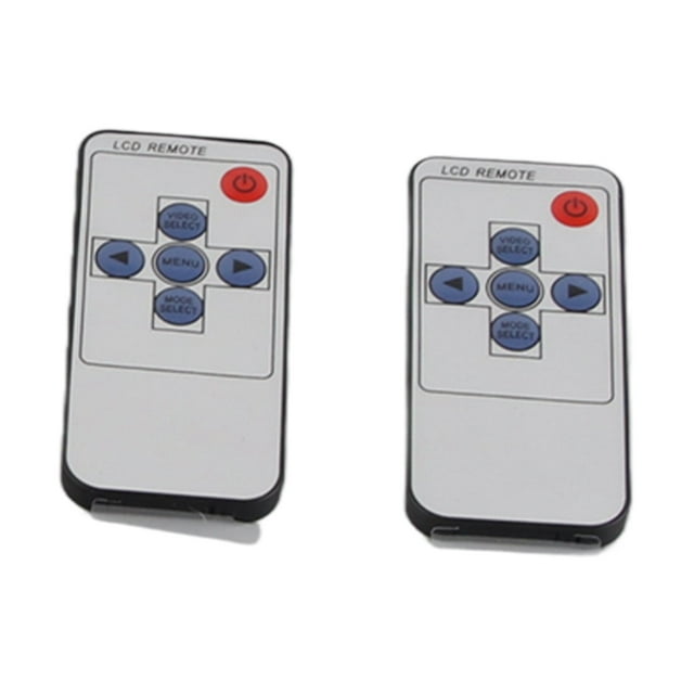 2 Pcs Appuie-Tête Universel 7 Pouces HD Lecteur Vidéo LCD Contrôle MP5 Affichage Marron