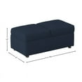 thumbnail image 6 of Pemberly Row Wood Storage Ottoman with Chair in Blue, 6 of 6