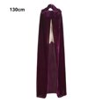 thumbnail image 4 of Guardurnaity Capa con capucha para mujer, mantente cálido y a la moda, capa medieval, capa, vestido, capa Disfraces de disfraces púrpura 130cm, 4 of 6
