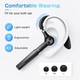 thumbnail image 2 of Wireless Bluetooth Earpiece 55H Talk Time, Hands Free Headset with ENC Noise Canceling Mic, Smart Digital Display Charging Case, Single Ear Headset for Driving Work Cell Phone, 2 of 6