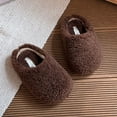 thumbnail image 2 of JAJAHO Kids Slippers Boys Girls House Shoes Winter Plush Warm Comfortable Indoor Bedroom Shoes Flat Slippers, 2 of 4
