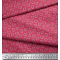 thumbnail image 2 of Soimoi Silk Fabric Artistic Paisley Printed Fabric 1 Yard 42 Inch Wide, 2 of 3