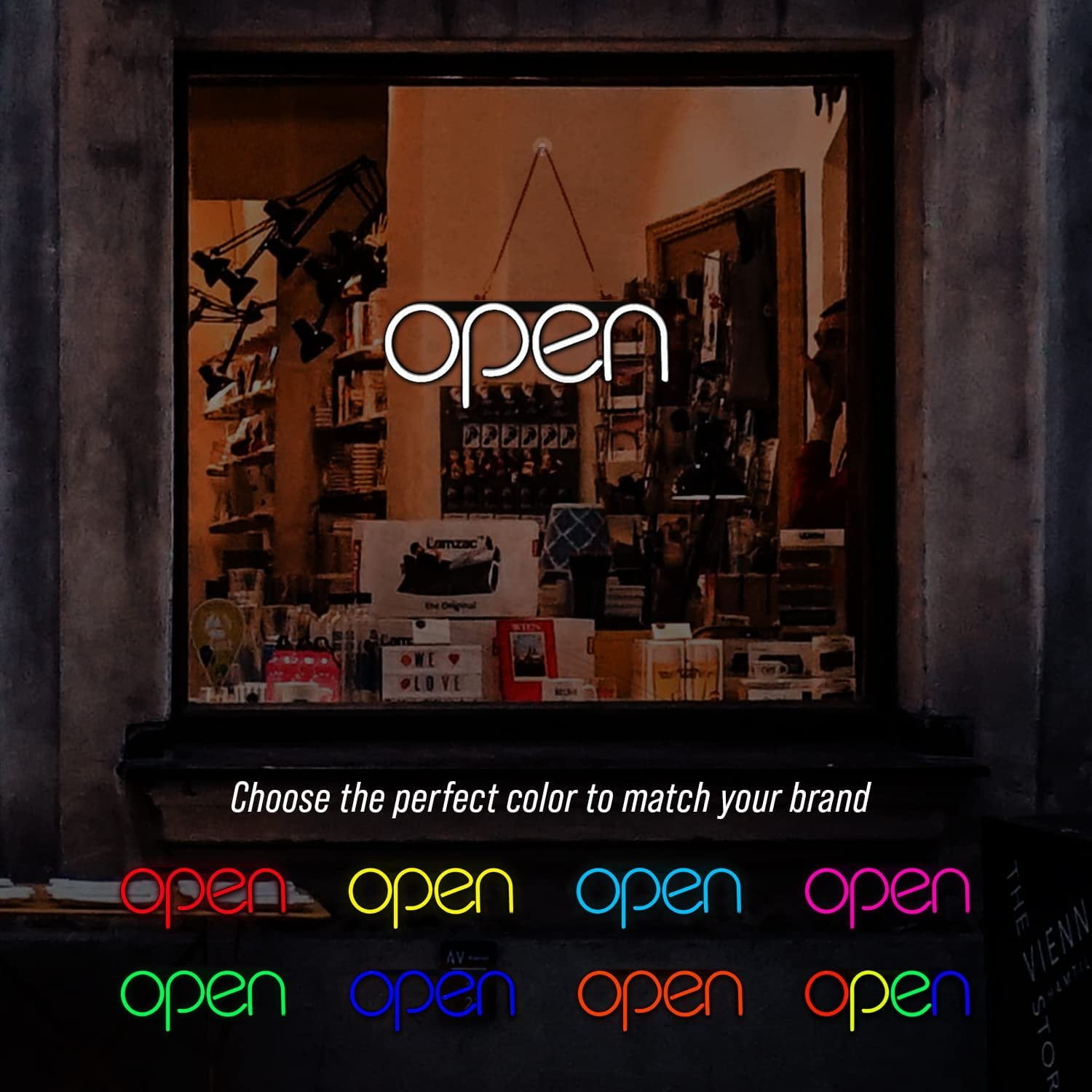 Orange Details about   LED Neon Open Sign Light for Business with ON & Off Switch 