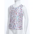 thumbnail image 5 of Haitryli Girls Kids Sleeveless Metallic Leopard Tank Tops Athletic Training Sports Vest Hip Hop Dance Outfits Colorful 100-120, 5 of 7