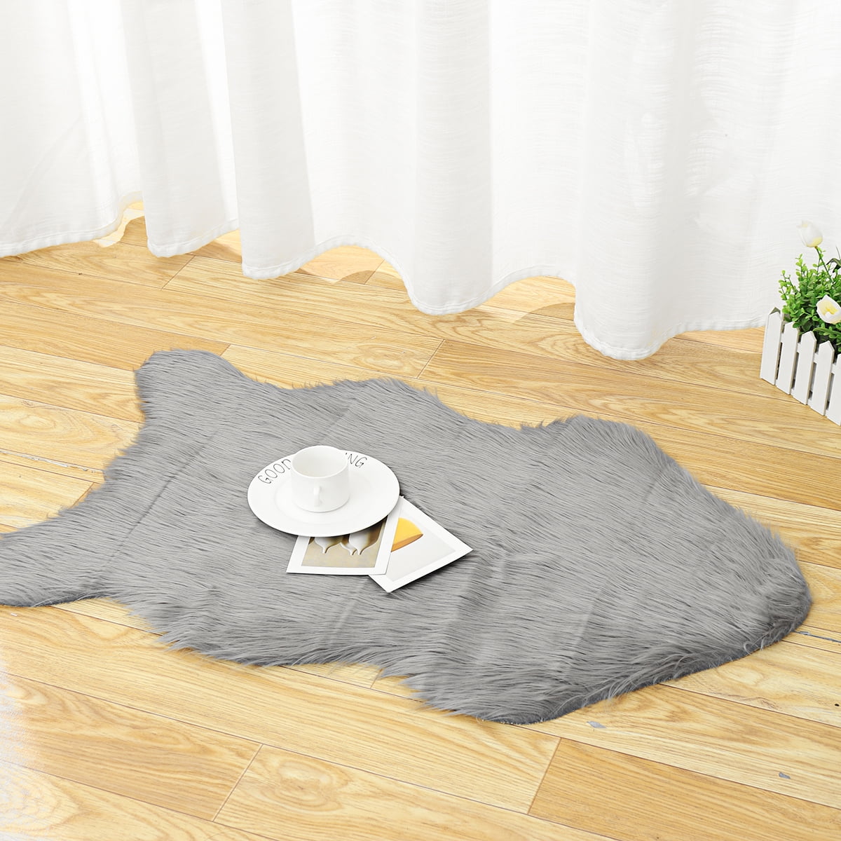 Faux Cowhide Rug 3.6x2.5 Ft, Cow Print Area Rug for a