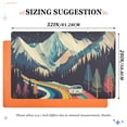 thumbnail image 6 of Yayeee Doormat for Inside 20"x32" Absorbent Low-Profile Washable Non-Slip Rubber Backed Entryway Rug, Evening Mountain Road, 6 of 8