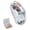 Ice White, variant on Transparent Tri-Mode Wireless Mouse with USB & Type-C Receivers, Rechargeable 400mAh, Silent Click, Magnetic Cover for MacBook Laptop iPad