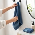thumbnail image 4 of Onuia Luxury Bath Towels, Ultra Soft Egyptian Cotton Towels, Skin-Friendly Low-Lint Bath Towels for Bathroom, Spa, Gym and Home,Blue,(13.4×29.1 in), 4 of 7