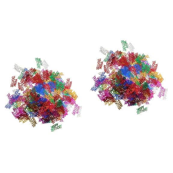 2 Packs 30g Colorful Confetti Table Decorations Party Supplies for Birthday Celebration