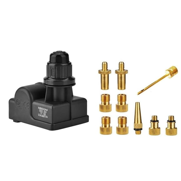 1x BBQ Gas Grill Ignitor Spark Generator Push Button & 10 Pcs Inflator Pump Nozzle Kit Presta Schrader Valve