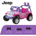 12V Power Wheels Disney Princess Jeep Wrangler Battery Powered RideOn