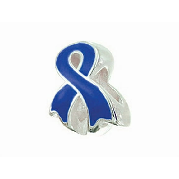 Zable� Sterling Silver Awareness Ribbon Blue Compatible Bead / Charm