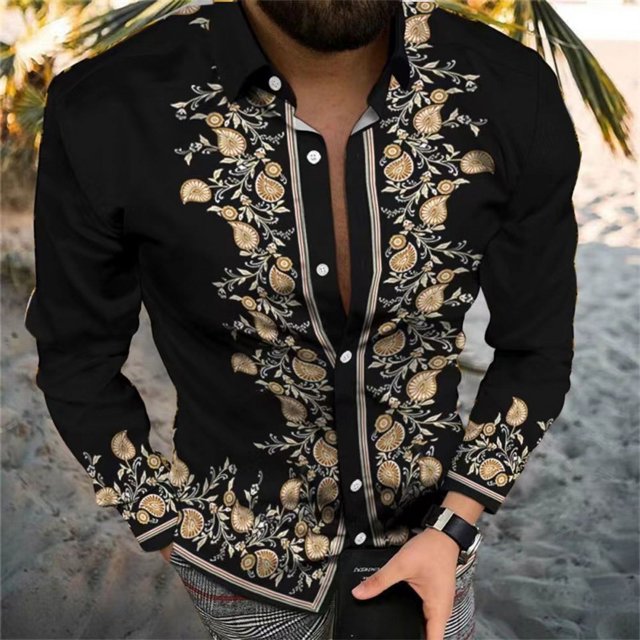 Camisas de moda nuevas para hombre , camisas de traje para hombre, camisas con botones doradas, rojas y moradas, de moda, lujosas, suaves y cómodas, de talla grande