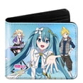 thumbnail image 1 of Tonnylam Cartera corta de piel sintética (PU) con diseño de dibujos animados de Hatsune Miku, 1 of 2