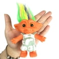 thumbnail image 2 of Lucky Troll Dolls,Vintage Troll Dolls Chromatic Adorable for Collections, School Project, Arts and Crafts, Party Favors - 7.5" Tall Green(Include The Length of Hair), 2 of 5