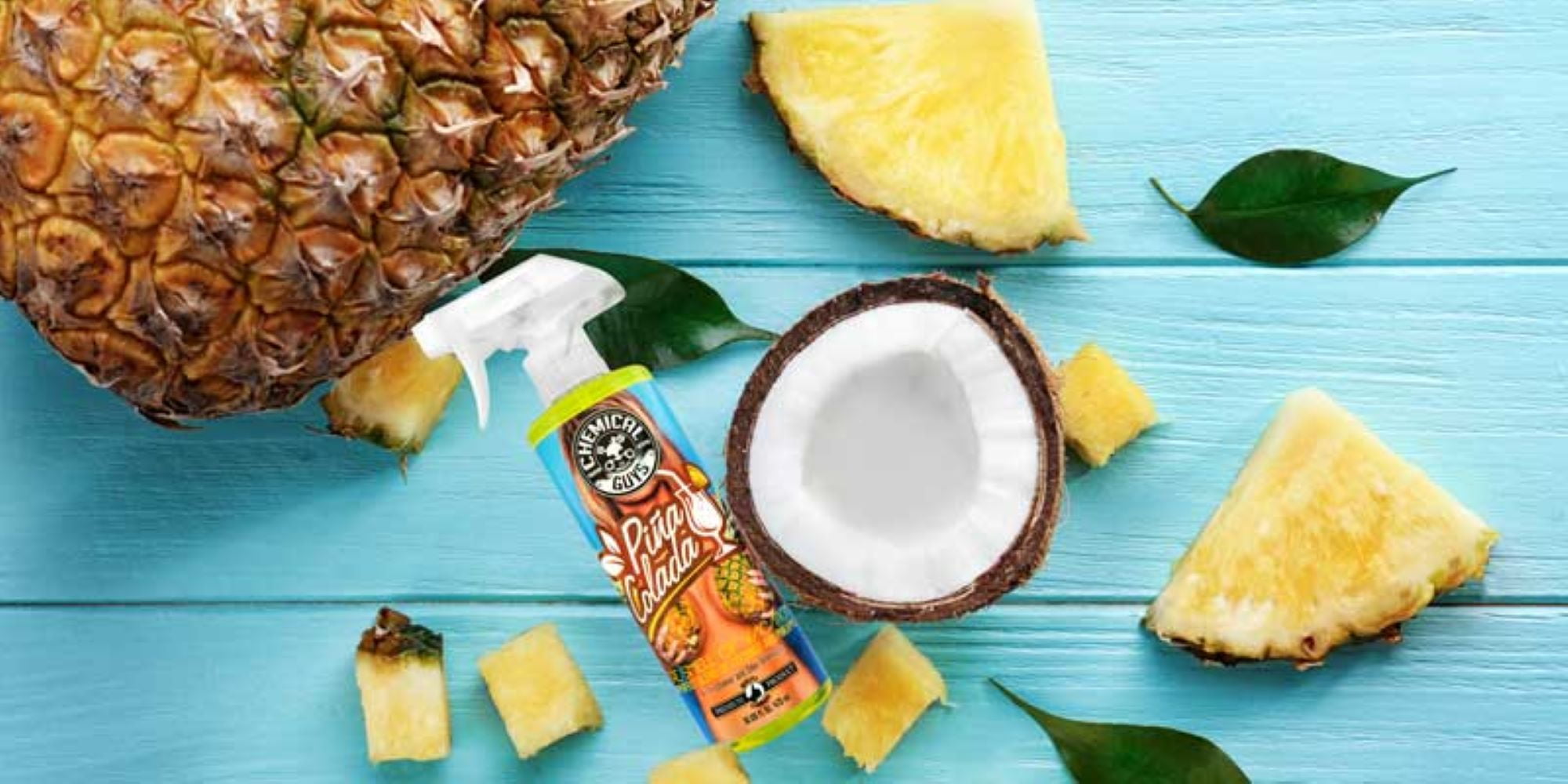 Chemical Guys Pina Colada Scent Air Freshener and Odor Eliminator 4 Ounce