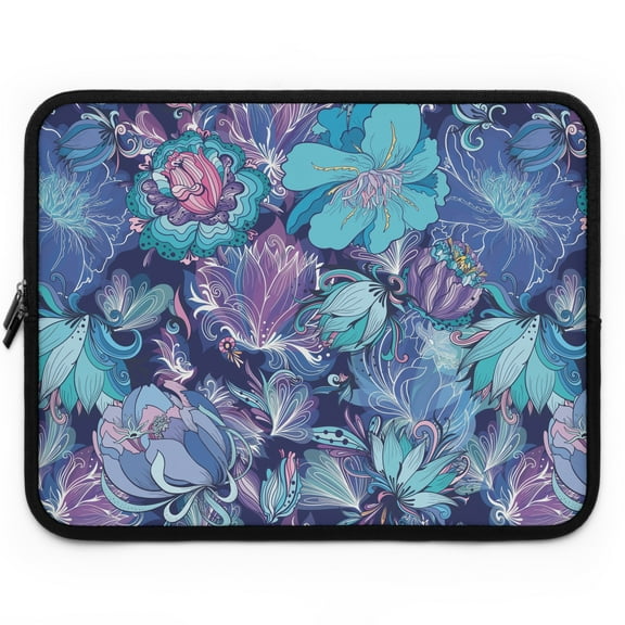 Floral Fusion Laptop Sleeve Pouch for Ladies