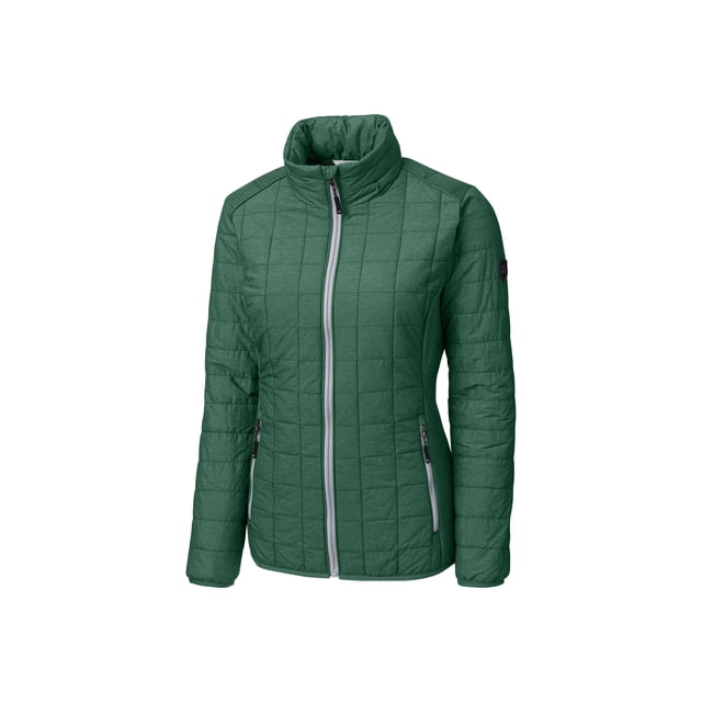 Cutter & Buck Rainier PrimaLoft® Veste Matelassée Éco Isolée à Fermeture Éclair Complète pour Femmes