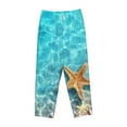 thumbnail image 4 of Balery Starfish And Seashell On The Beach 1 print Women's Pajama Pants,Ultra Lightweight Pjs,Lounge Pant-XX-Large, 4 of 9