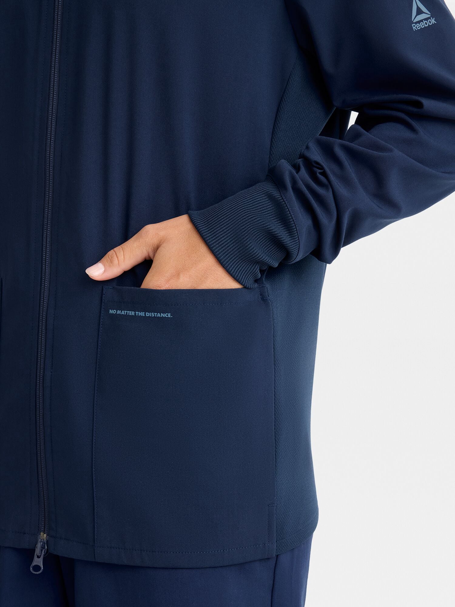 Reebok Women's Scrub Jacket with Stretch Fabric and 6 Pockets, 1 Pack Sizes S-2XL